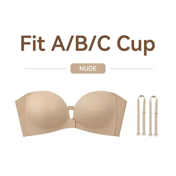 Womens Strapless Front Closure Bra