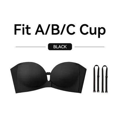 Womens Strapless Front Closure Bra