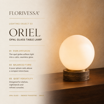 Florivessa® Oriel Opal Glass Table Lamp