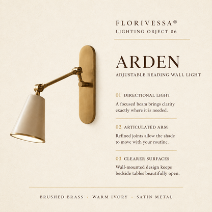 Florivessa® Arden Adjustable Reading Wall Light