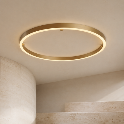 Florivessa® Circa Brass Ring Ceiling Light